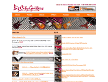 Tablet Screenshot of bigcity-guitars.com